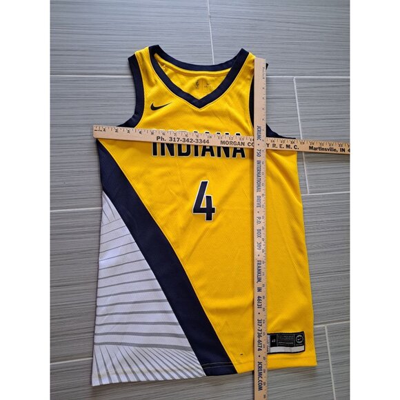 Victor Oladipo Indiana Pacers #4 Nike Swingman Jersey Yellow NBA Men's Small - Picture 8 of 10